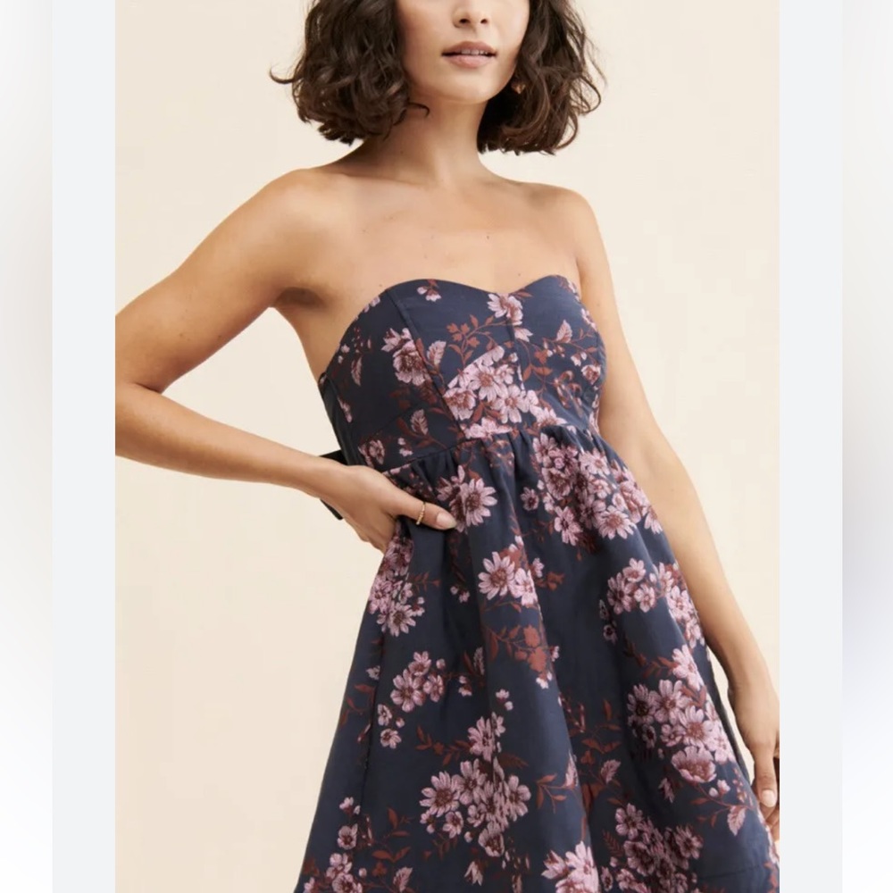 Free People,Matilda Mini dress,navy ,Size M
